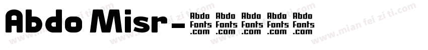 Abdo Misr字体转换